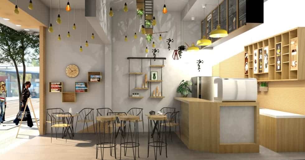 Thi công quán cafe