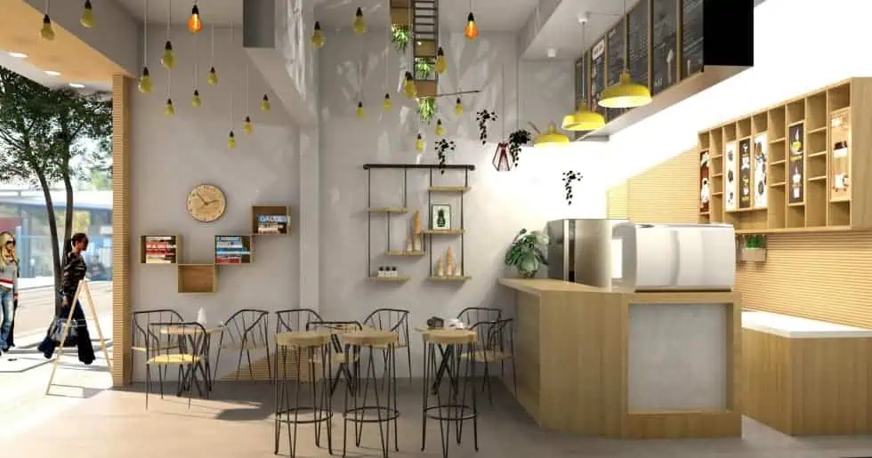 Thi công quán cafe