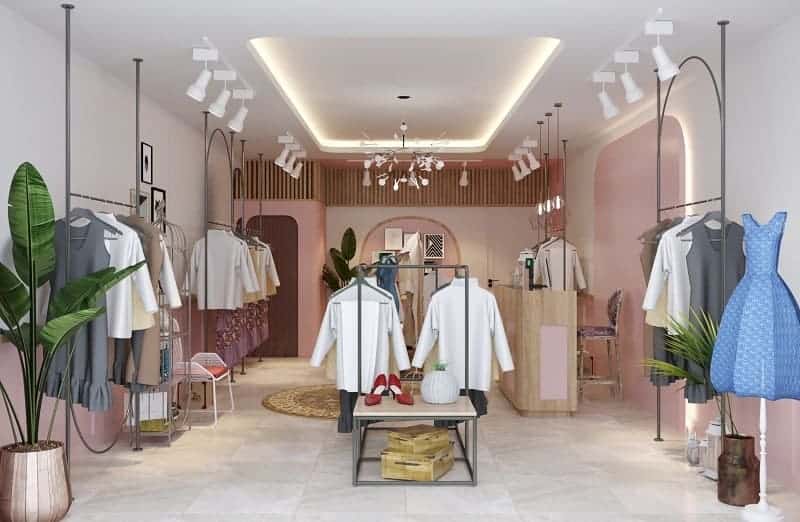 Giá thiết kế thi công shop thời trang