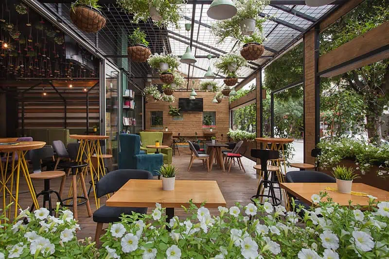Mẫu thiết kế quán cafe phong cách công nghiệp