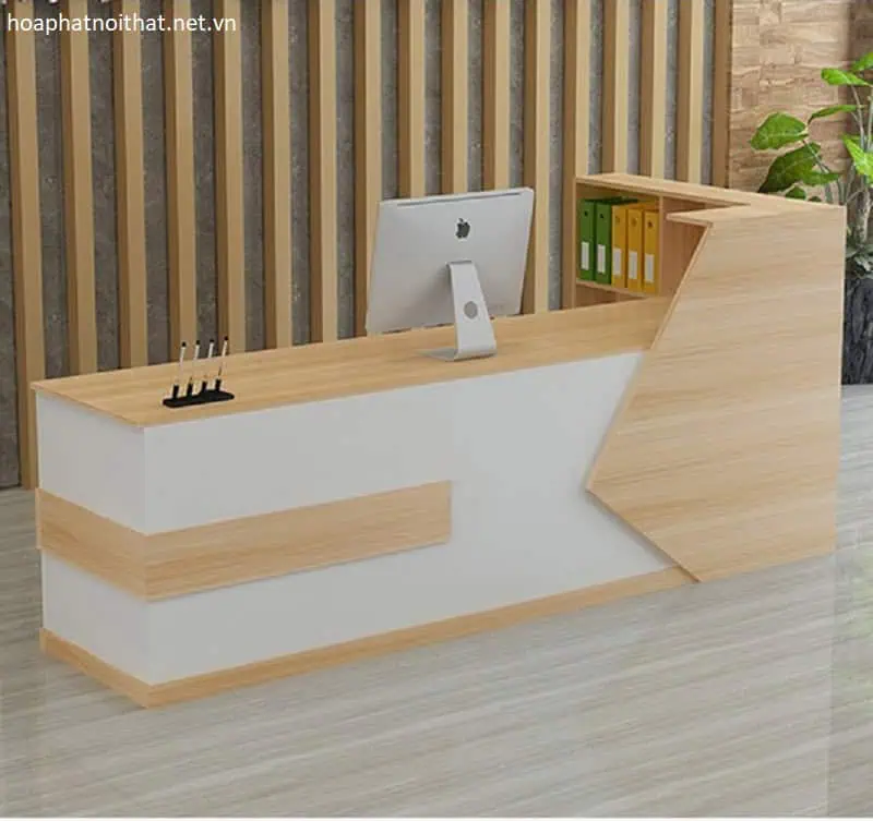 Mẫu bàn lễ tân sang trọng