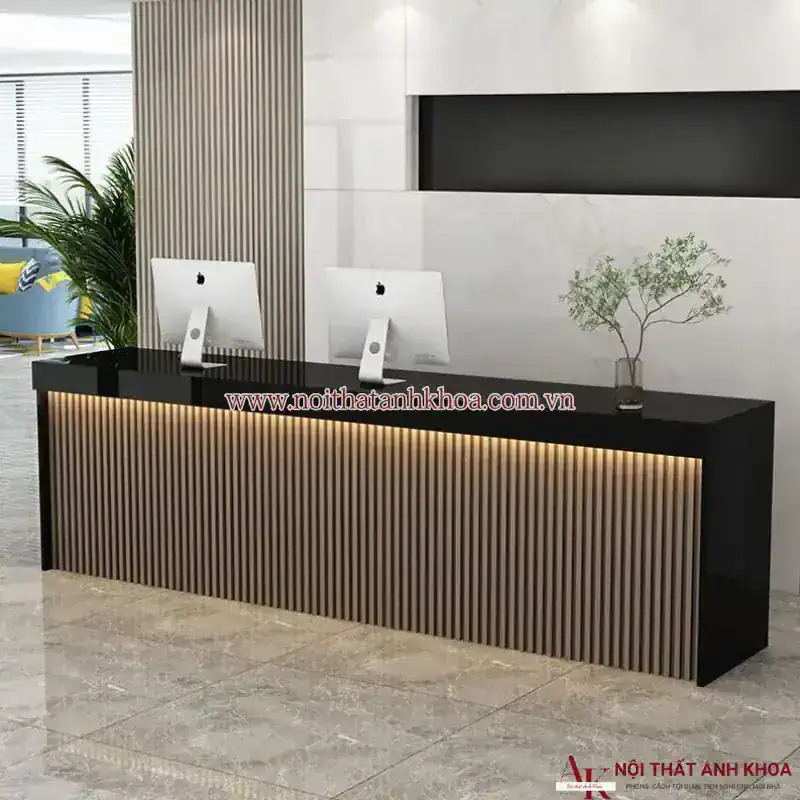Mẫu bàn lễ tân hiện đại