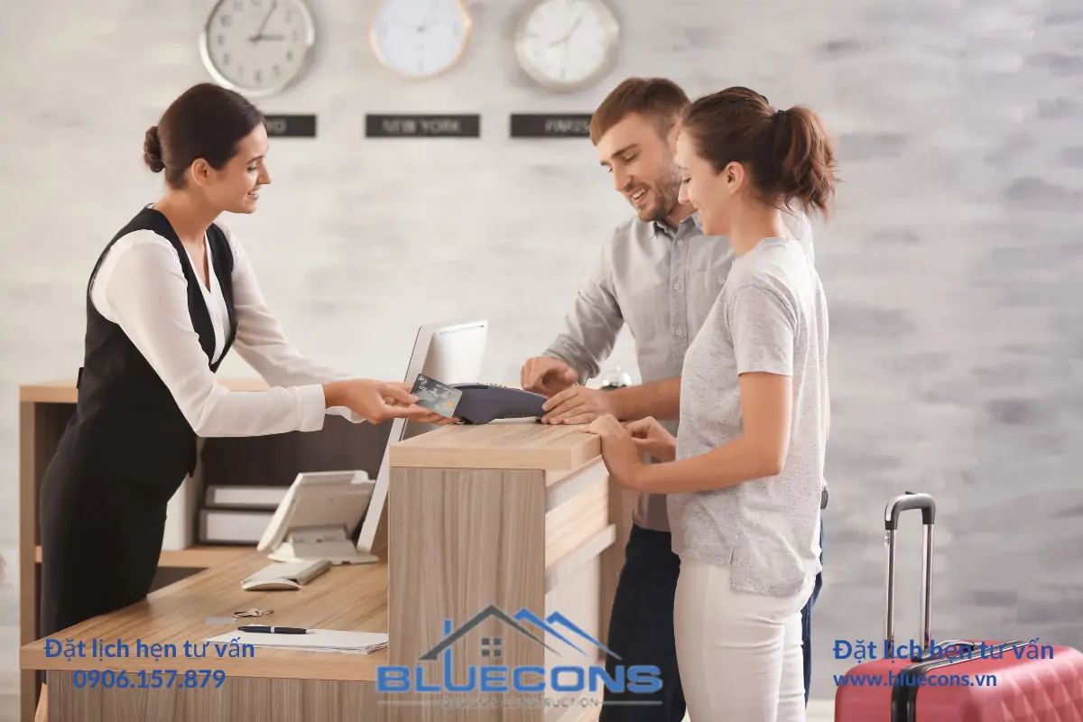 Thiết Kế Nội Thất Quầy Lễ Tân Tại Bluecons: Thiết Kế Thành Công Của Bạn