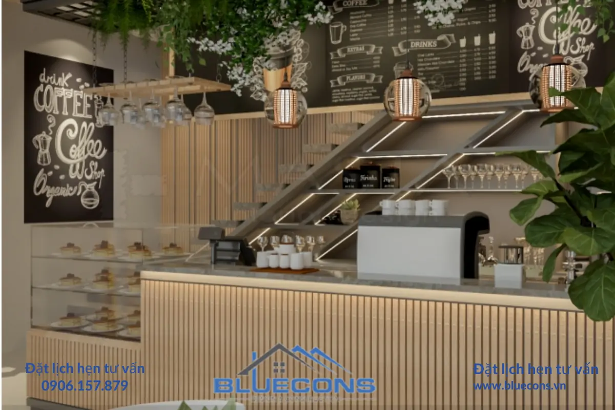 Thiết Kế Nội Thất Quầy Cafe BLUECONS-Sáng Tạo Và Đẳng Cấp 2 Thiết Kế Nội Thất Quầy Cafe BLUECONS-Sáng Tạo Và Đẳng Cấp