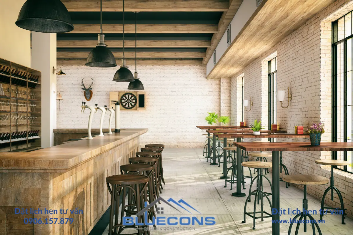 Thiết Kế Nội Thất Quán Cà Phê Tại Bluecons: Yếu Tố Quyết Định Sự Thành Công