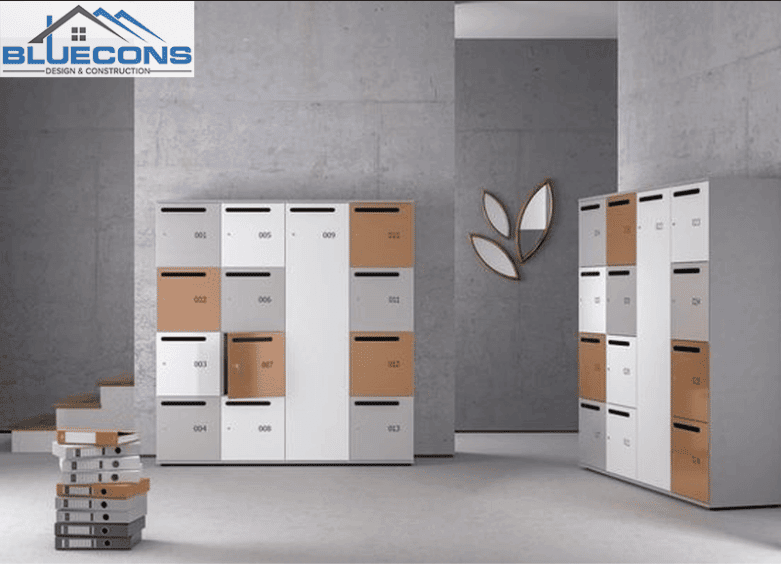 Không gian thiết kế với các mẫu tủ locker đa dạng