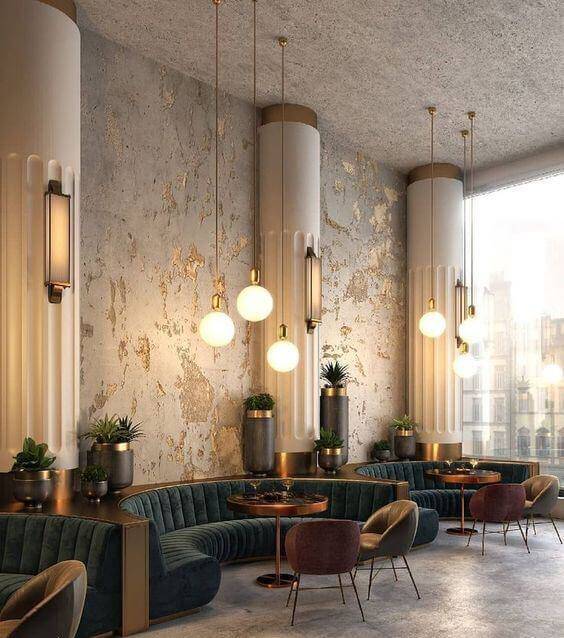 Tông màu chủ đạo thiết kế quán cafe phong cách Pháp