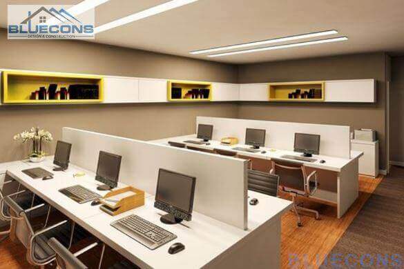 Mẫu thiết kế văn phòng nhỏ gọn với phòng làm việc đẹp và phân bổ hài hòa tạo cảm giác thoải mái và ấn tượng tốt cho nhân viên