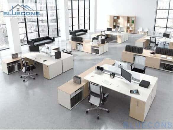 Không gian nội thất thiết kế văn phòng hiện đại và sang trọng, cao cấp