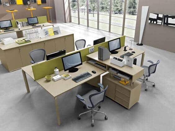 Phong cách thiết kế hiện đại đẹp cho không gian văn phòng nhỏ