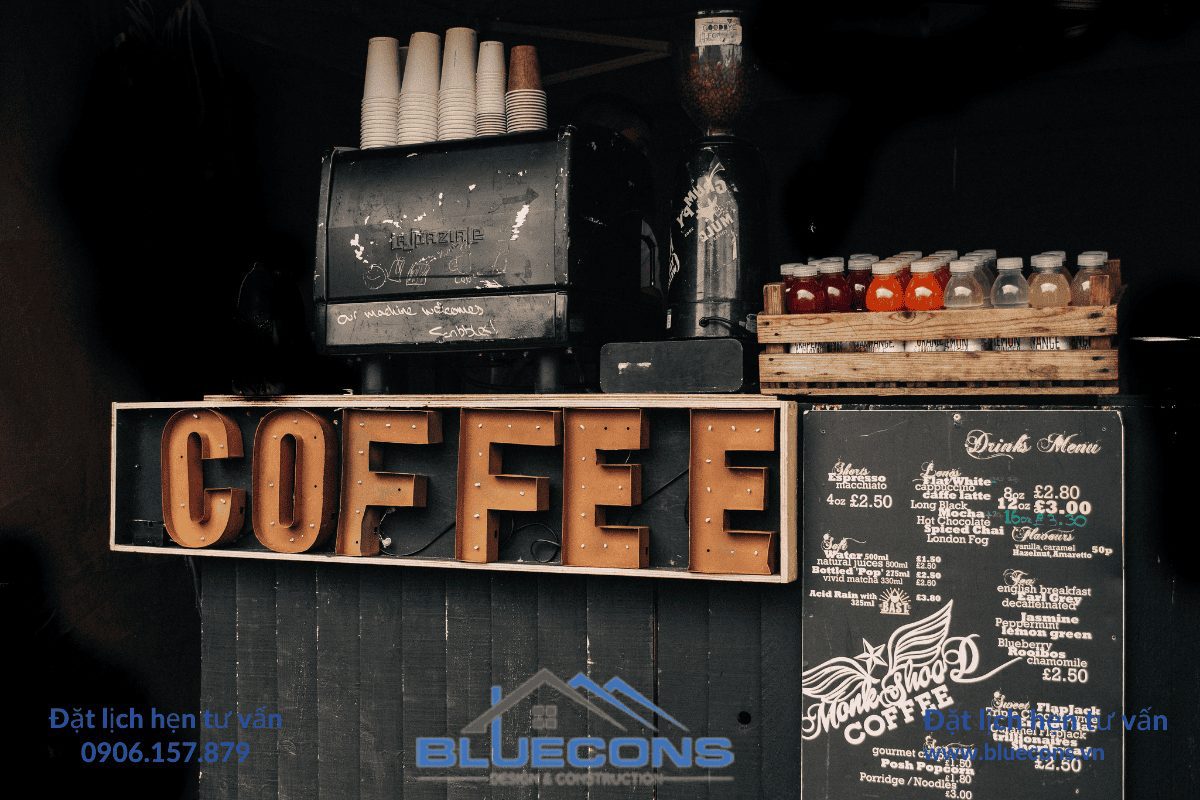 Thiết Kế Nội Thất Quán Cà Phê Của Bạn Thật Hấp Dẫn Chỉ Có Tại Bluecons