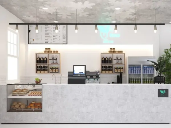 Quầy bar bằng đá nhân tạo 7 Quầy thu ngân gỗ đẹp giá thành thấp