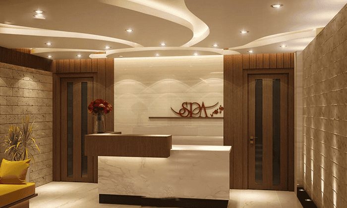 Quầy lễ tân thẩm mỹ viện sang trọng bật nhất