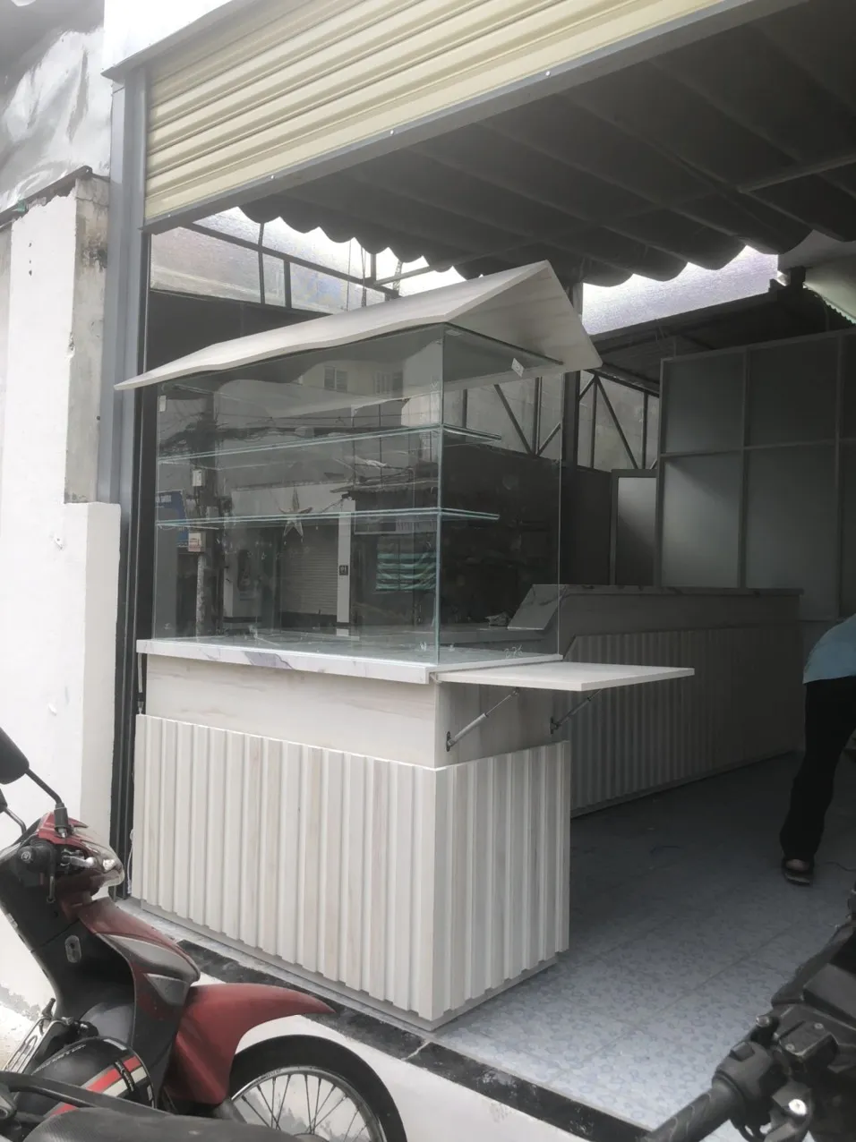 Quầy pha chế quán cafe