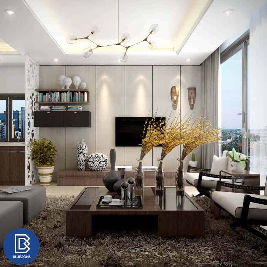 Mẫu thiết kế chung cư hiện đại đơn giản mà sang trọng
