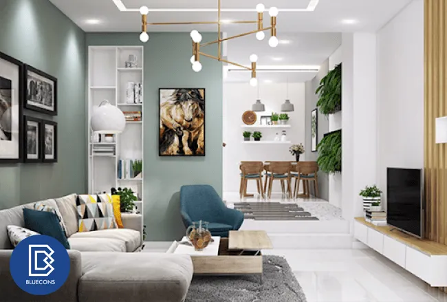 Thiết kế nội thất chung cư 70m2 2 Thiết kế phòng chung cư đẹp