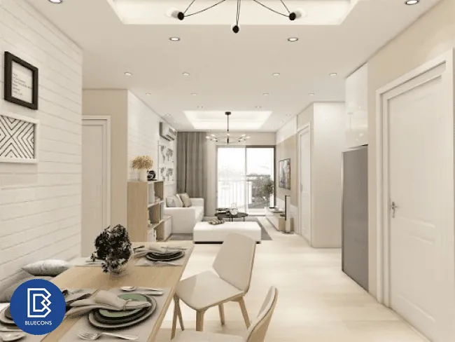 Thiết kế nội thất chung cư 70m2 3 Thiết kế phòng chung cư đẹp