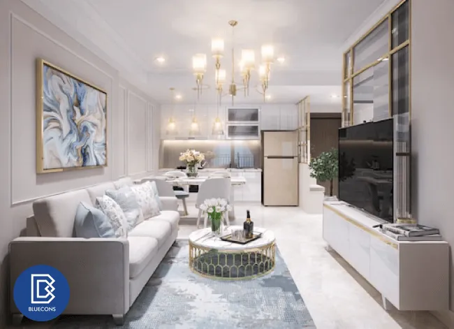 Thiết kế nội thất chung cư 70m2 6 Thiết kế phòng chung cư đẹp