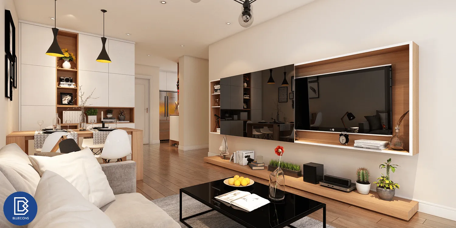 Thiết kế nội thất chung cư 75m2 8 Thiết kế phòng chung cư đẹp