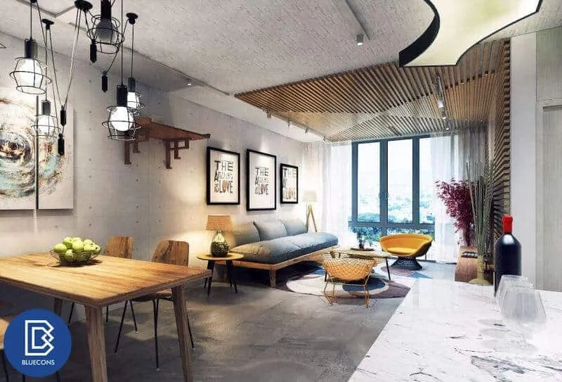 Thiết kế nội thất chung cư 75m2 6 Thiết kế phòng chung cư đẹp