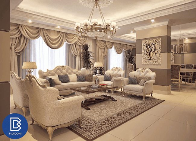 Mẫu căn hộ 100m2 tân cổ điển nhiều gia chủ yêu thích