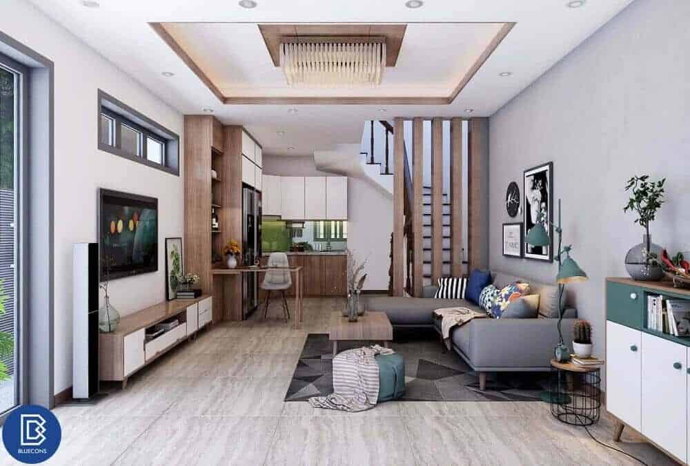 Thi công nội thất chung cư gỗ công nghiệp