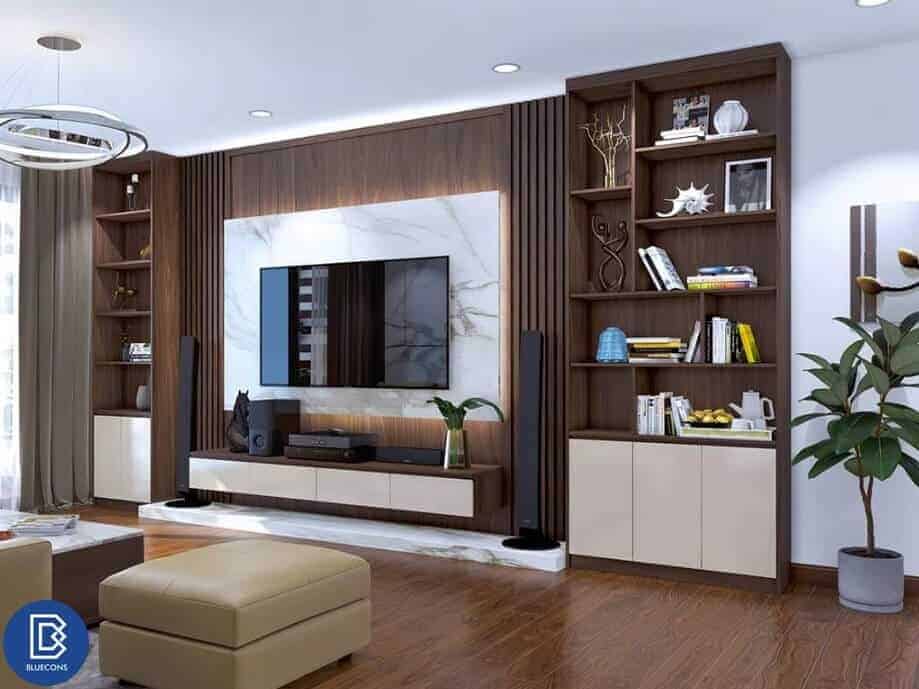 Thi công nội thất chung cư gỗ công nghiệp