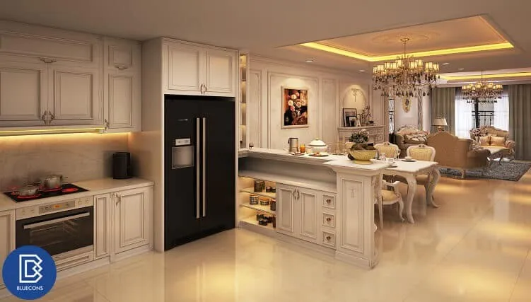 Thi công nội thất biệt thự tân cổ điển 7 Thi công nội thất biệt thự tân cổ điển