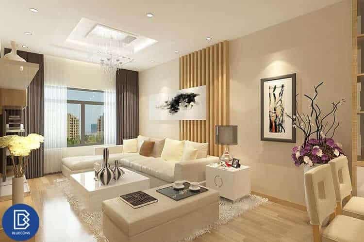 Thiết kế nội thất phòng khách chung cư 10 Thiết kế nội thất chung cư có phòng khách nhỏ
