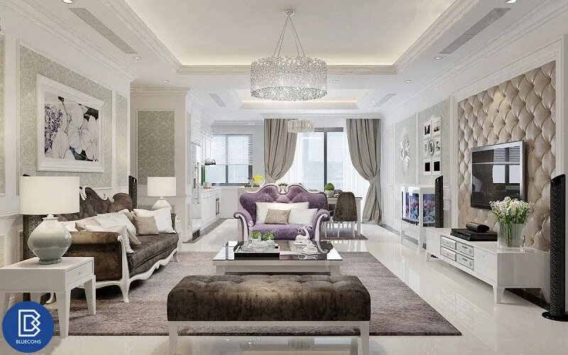 Thiết kế nội thất phòng khách chung cư 6 Thiết kế nội thất phòng khách chung cư