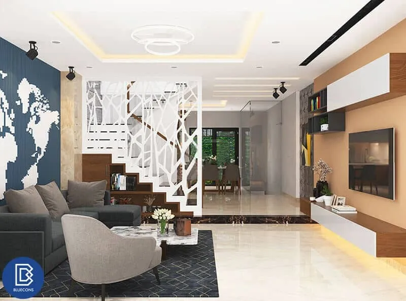 Thi công nội thất gỗ nhà phố 8 Thi công nội thất chung cư gỗ công nghiệp