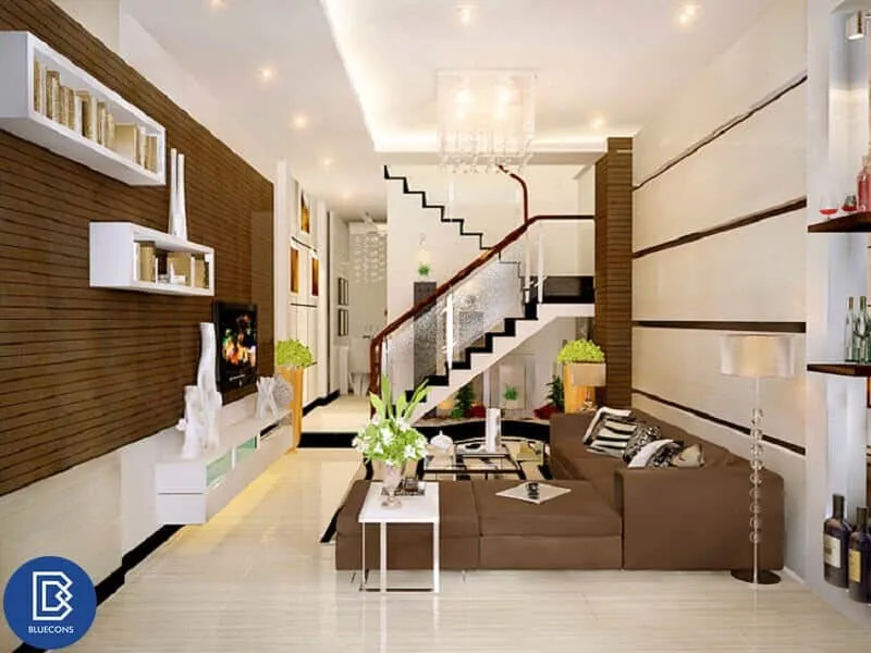 Thi công nội thất gỗ nhà phố uy tín 2 Quầy pha chế giá rẻ