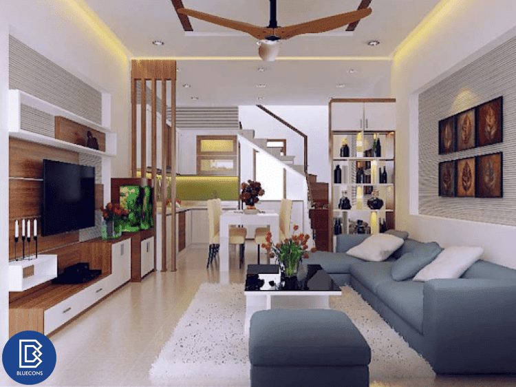 List thiết kế nội thất nhà ống mặt tiền 4m cho gia đình Việt - BLUECONS