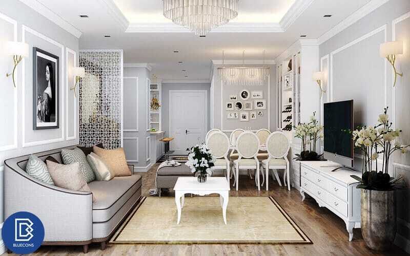 Thiết kế nội thất nhà phố tân cổ điển 3 Vẻ đẹp năng động và sang trọng trong cách thiết kế nội thất nhà phố