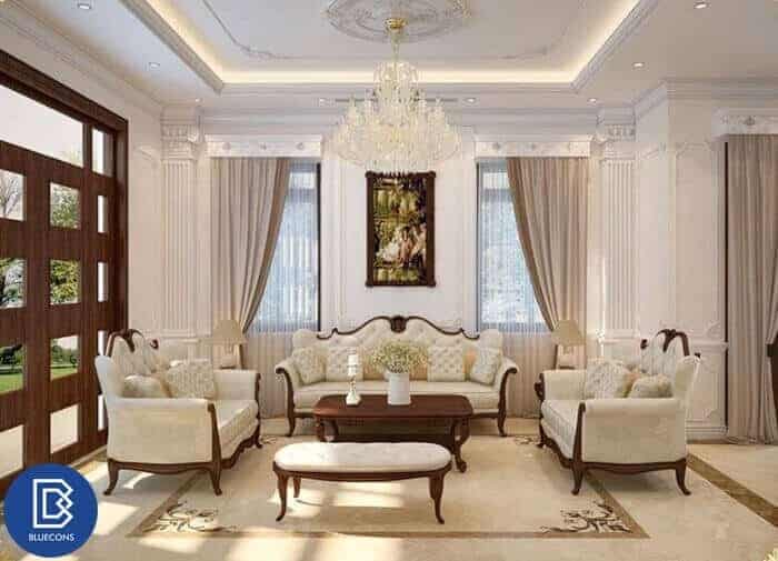 Thiết kế nội thất nhà phố tân cổ điển 4 Đồ decor phòng khách tạo ấn tượng mạnh cho thị giác