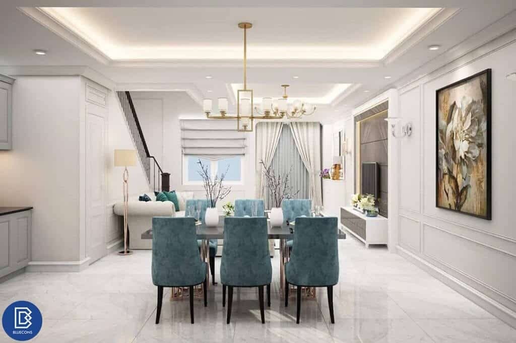 Thiết kế nội thất nhà phố tân cổ điển 7 Thiết kế nội thất mang đến vẻ tiện nghi cho mỗi thành viên trong gia đình