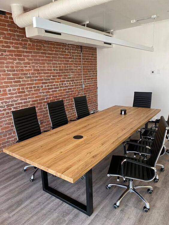 Mẫu bàn họp gỗ công nghiệp đẹp dành cho không gian phòng họp nhỏ