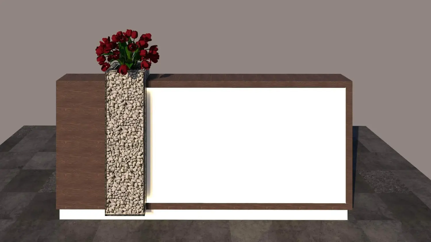 Thiết kế quầy lễ tân đẹp cạnh tranh trên thị trường