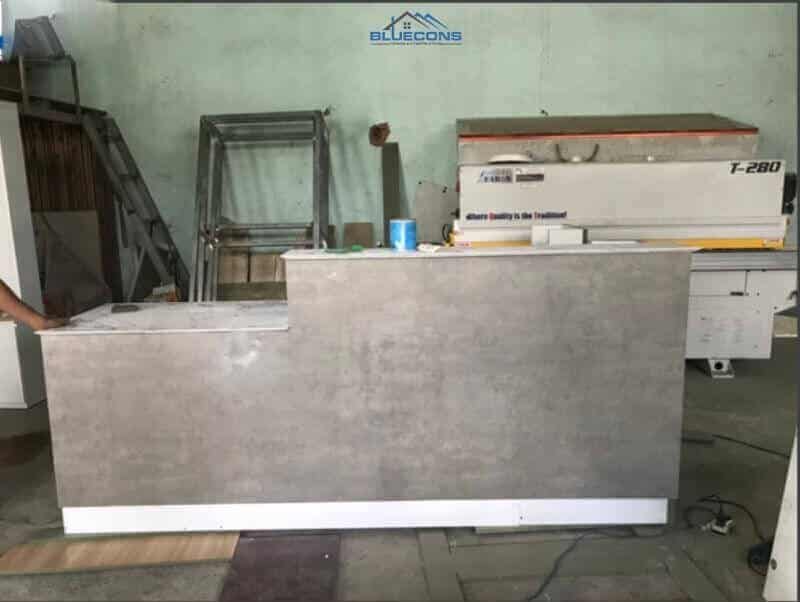 Gỗ ốp mặt quầy đảm bảo chất lượng tạo nên quầy đẹp