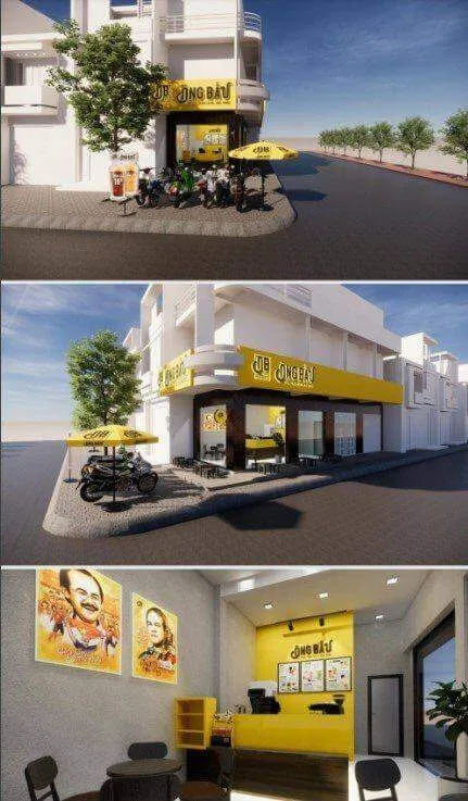 Thiết kế quán cafe quận Tân Phú 6 Thi công nội thất chung cư gỗ công nghiệp