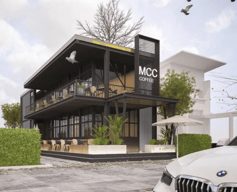 Thiết kế quán cafe tại Quận Bình Thạnh 4 Thi công nội thất chung cư gỗ công nghiệp