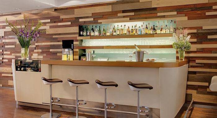 Quầy bar pha chế chất liệu gỗ mdf chống ẩm