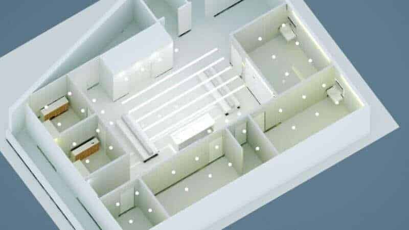 thiết kế ban vẽ 3D phòng khám thẩm mỹ viện