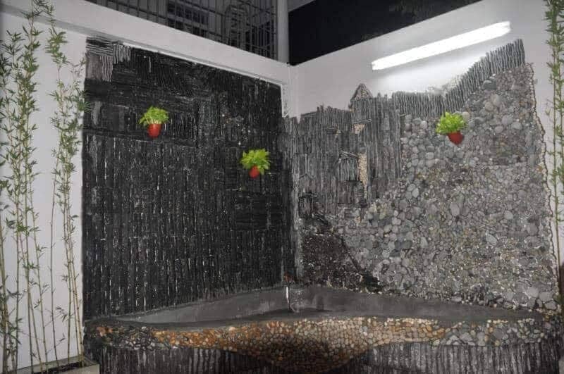 Thiết kế thi công phong cảnh hồ cá tại spa