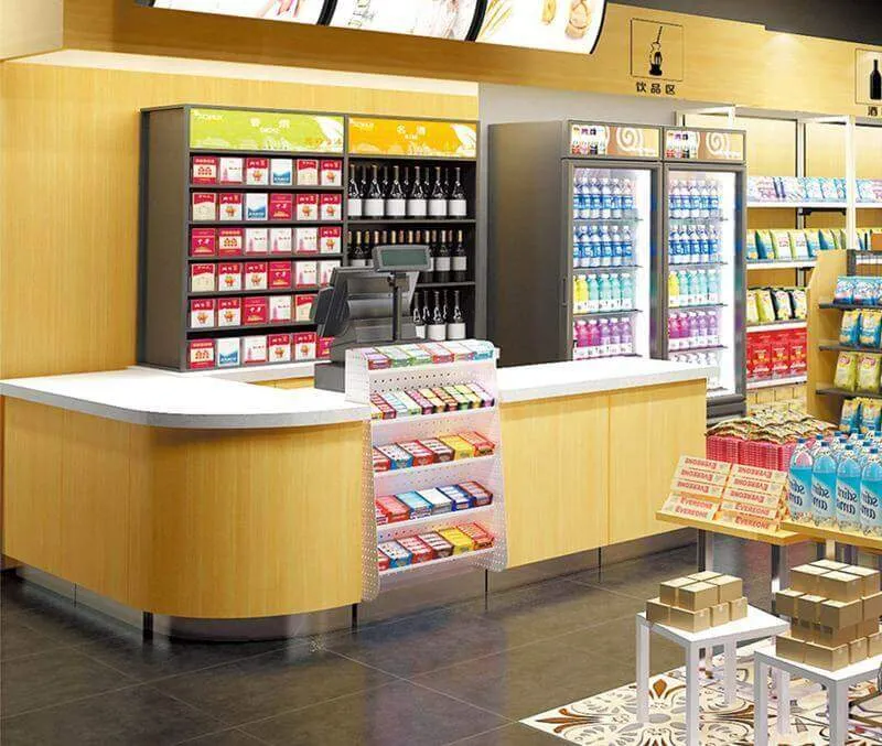 Quầy thu ngân siêu thị giá thành hợp lý uy tín TPHCM