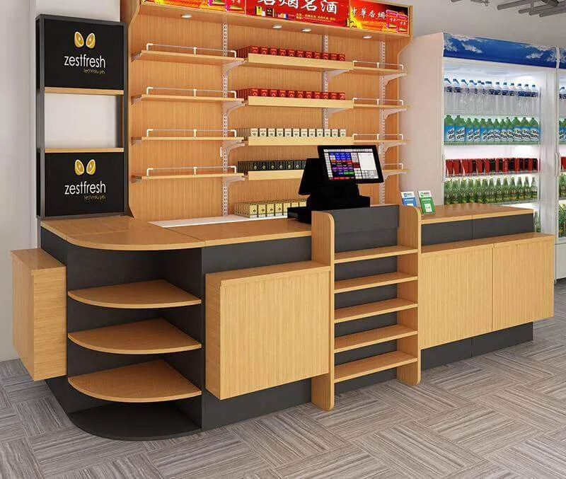 Quầy thu ngân siêu thị giá thành hợp lý uy tín TPHCM