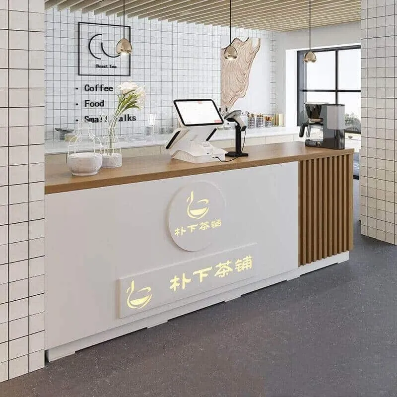 #397 Mẫu quầy cafe đẹp tiện ích khi pha chế cafe