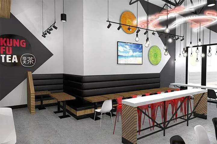 Thiết kế quán trà sữa nhỏ đẹp 6 Thiết kế quán cafe phong cách vintage