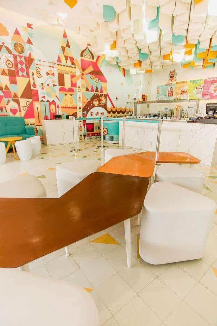 Thiết kế quán kem tươi 5 Thiết kế quán cafe phong cách vintage