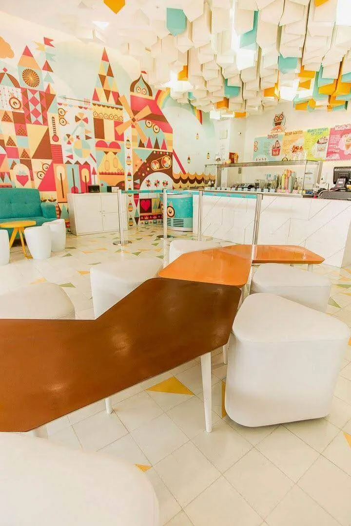 Thiết kế quán kem tươi 6 Thiết kế quán cafe phong cách vintage